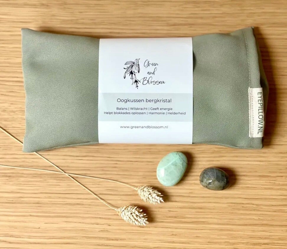 Oogkussen l Lavendel en bergkristal