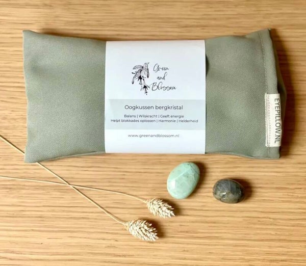 Oogkussen l Lavendel en bergkristal