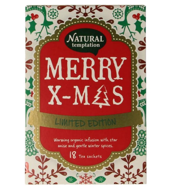Merry x-mas thee 2 stuks