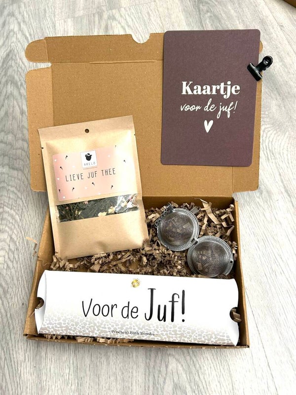 Juf brievenbus cadeautje - Lieve juf