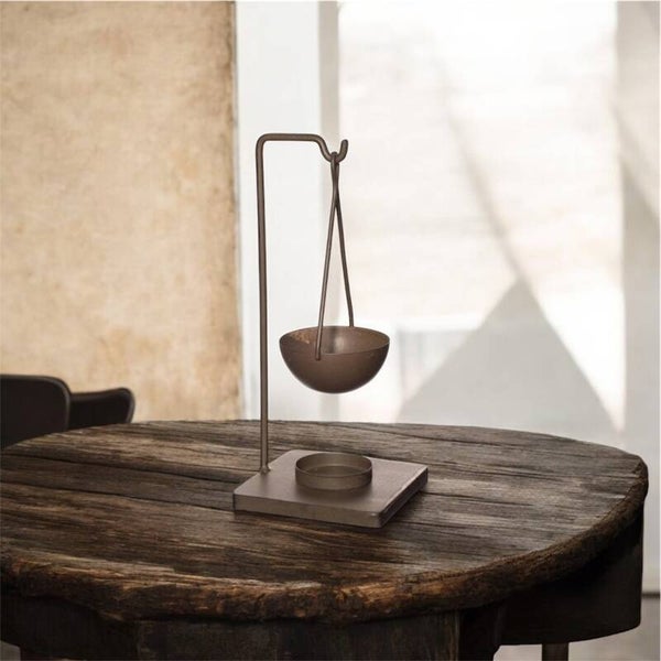 Geurbrander Abeki – donkerbruin metaal