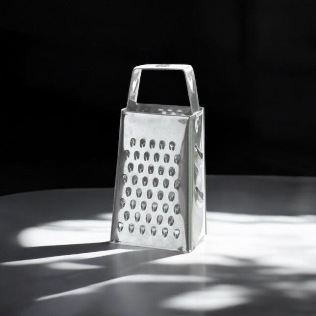 Zilverkleurige rasp voor amberblokjes