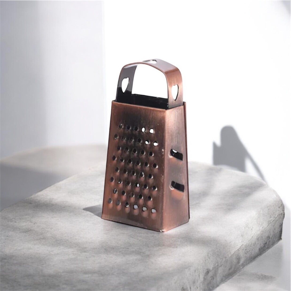 Bronzen rasp amberblokjes