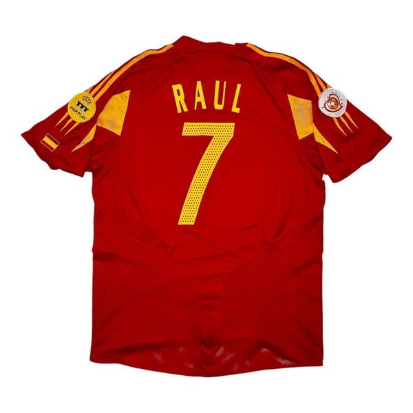Spanien 2004 Adidas Home Trikot #7 Raul (L)