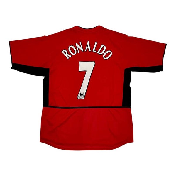 Manchester United 2002-04 Nike Home Trikot #7 Ronaldo (L-XL)