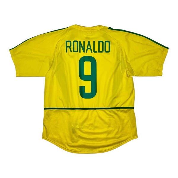 Brasilien 2002 Nike Home Trikot #9 Ronaldo (L)