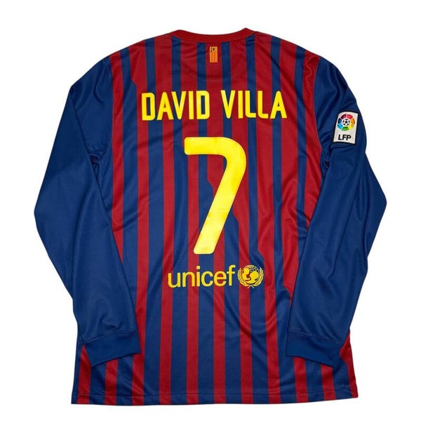FC Barcelona 2011/12 Home Trikot #7 David Villa (L)