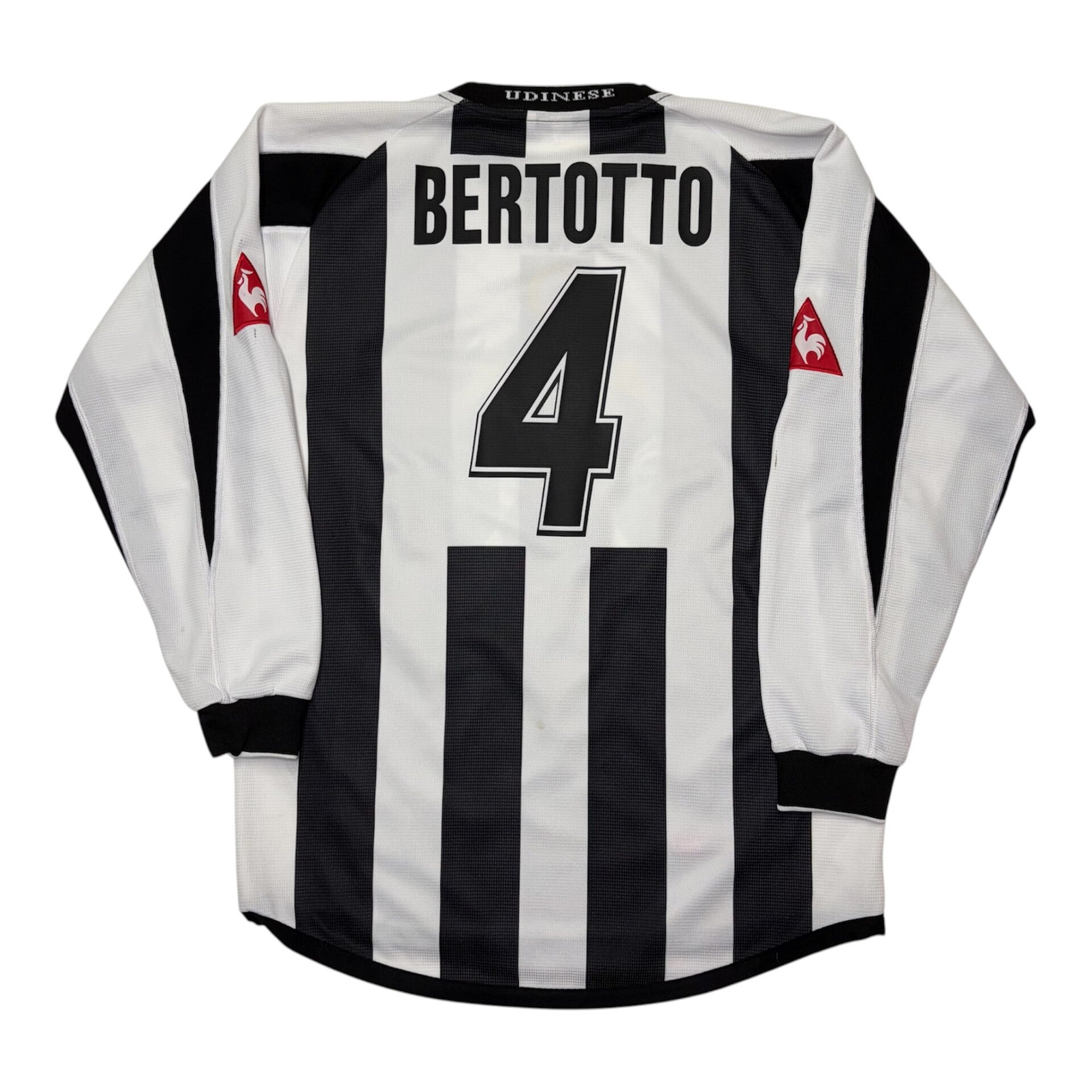 Udinese Calcio 2003/04 Le Coq Sportif Home Trikot #4 Bertotto (XL)