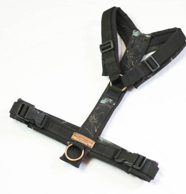 Y-Geschirr 'Black Marmor'