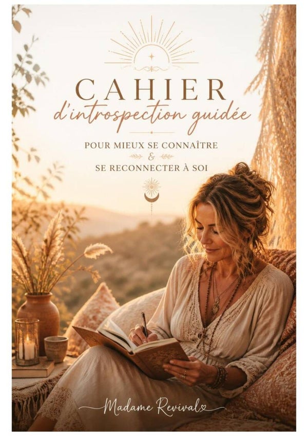 Cahier d'introspection guidée – 57 pages pour mieux te connaître et retrouver ton équilibre