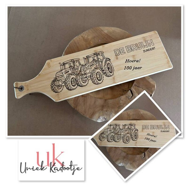 Houten borrelplank langwerpig