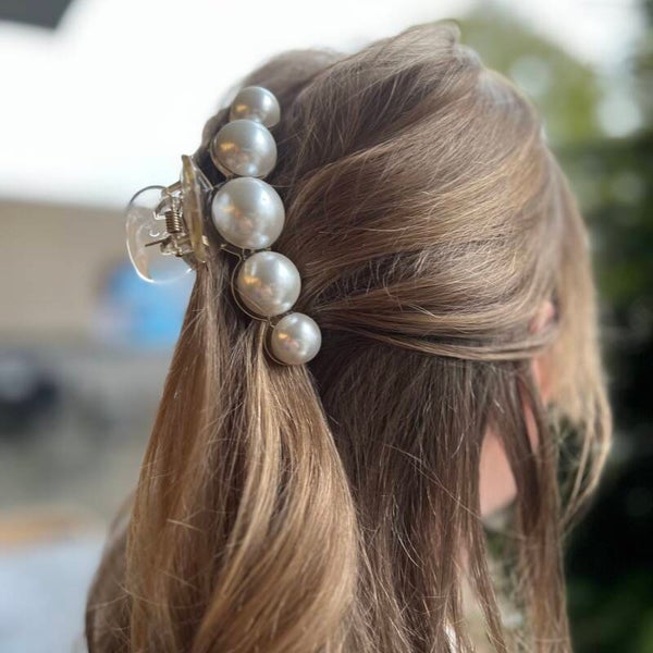 Haarclip Big Pearl S