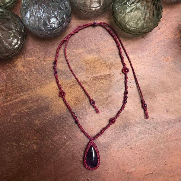 Ketting Amethyst Burgundy