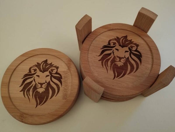 6 Dessous de verre Lion