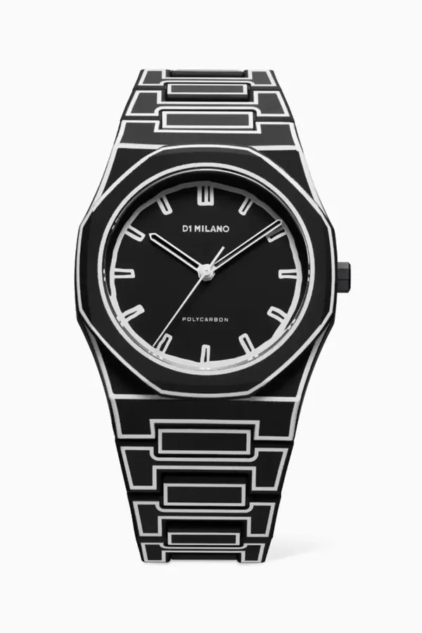 D1 Milano  Follow Sketch 2D Quartz Polycarbon Watch, 40.5mm