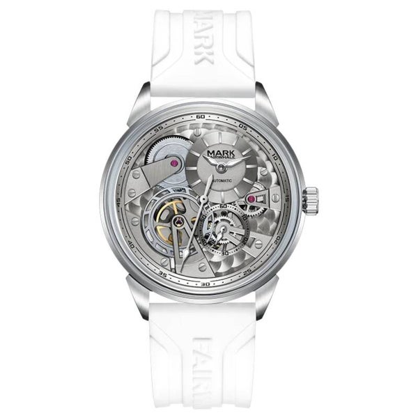 Mark Fairwhale FW-6042 Automatic Skeleton - White Strap, Steel Case