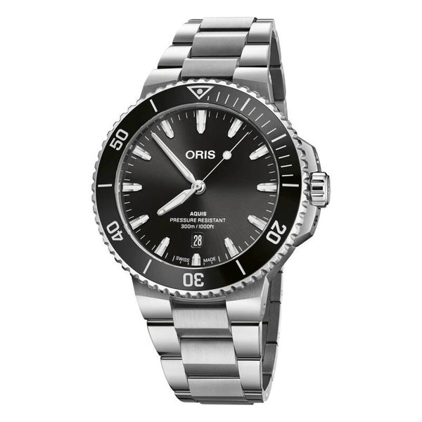 Oris Aquis Date Automatic - Black Dial, Steel Bracelet