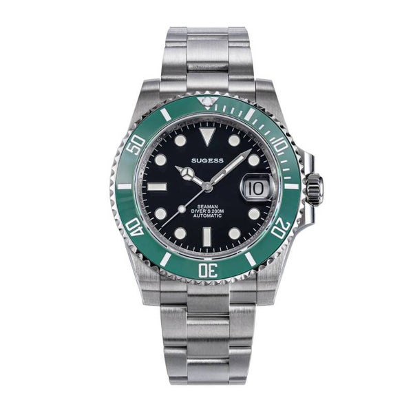 Sugess Seaman S421 Automatic Diver - Green Ceramic Bezel, Pre-Owned
