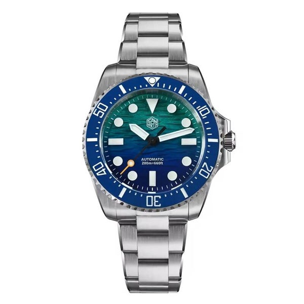 San Martin SN0126-GS 38mm Miyota 90S5 Automatic Diver - Gradient Wave Dial, Pre-Owned