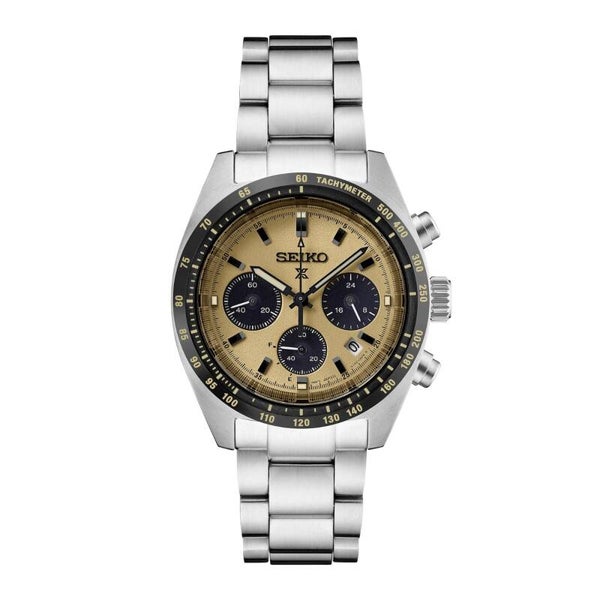 Seiko Prospex Speedtimer Solar Chronograph - Beige Dial
