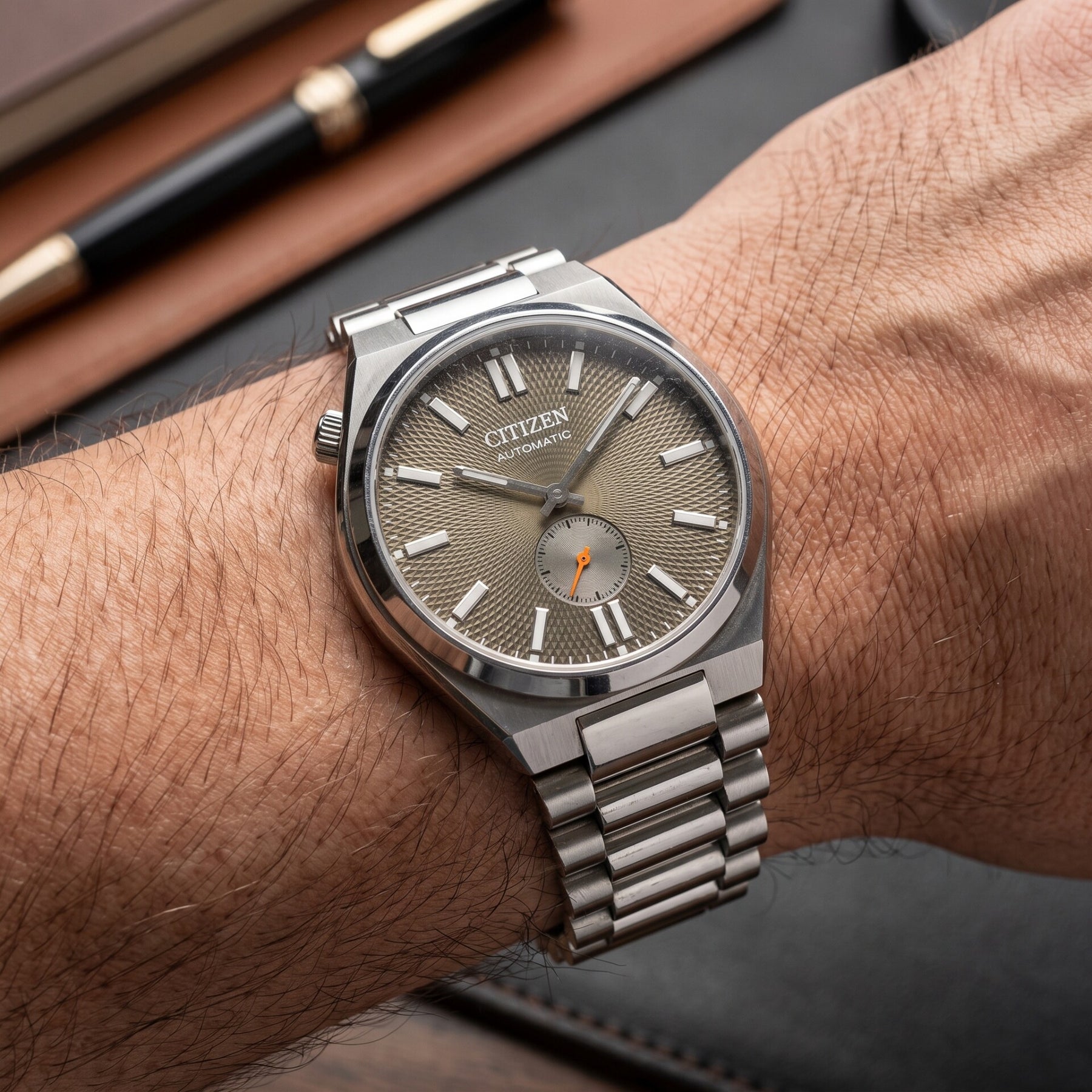 New watch on the wrist