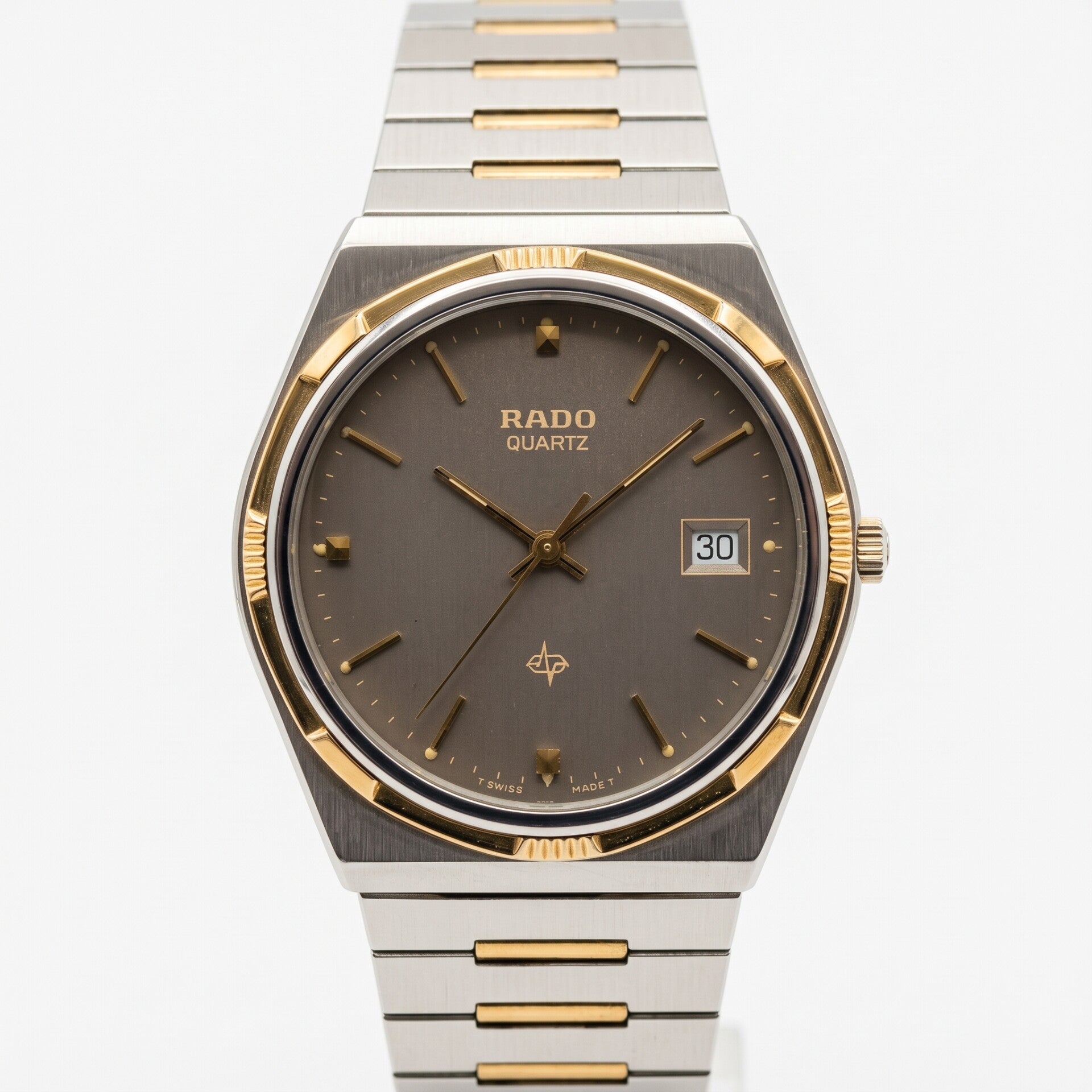 Rado Quartz 113.3307.4 - Grey Dial, Two-Tone Bracelet