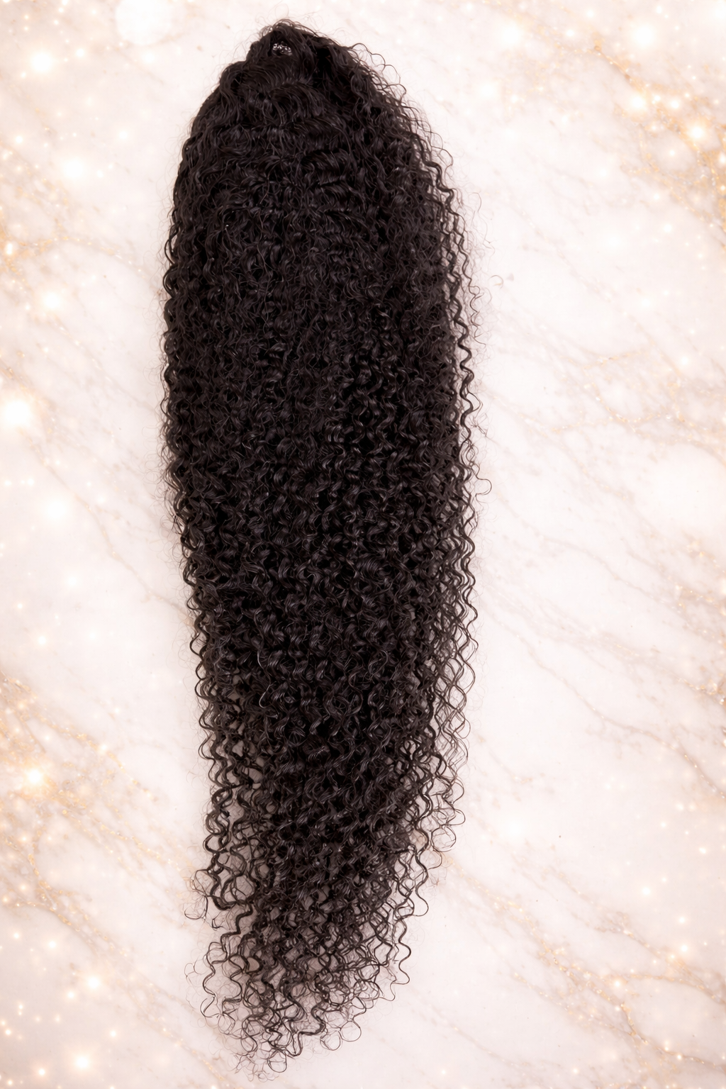 Lace front wig deep wave black