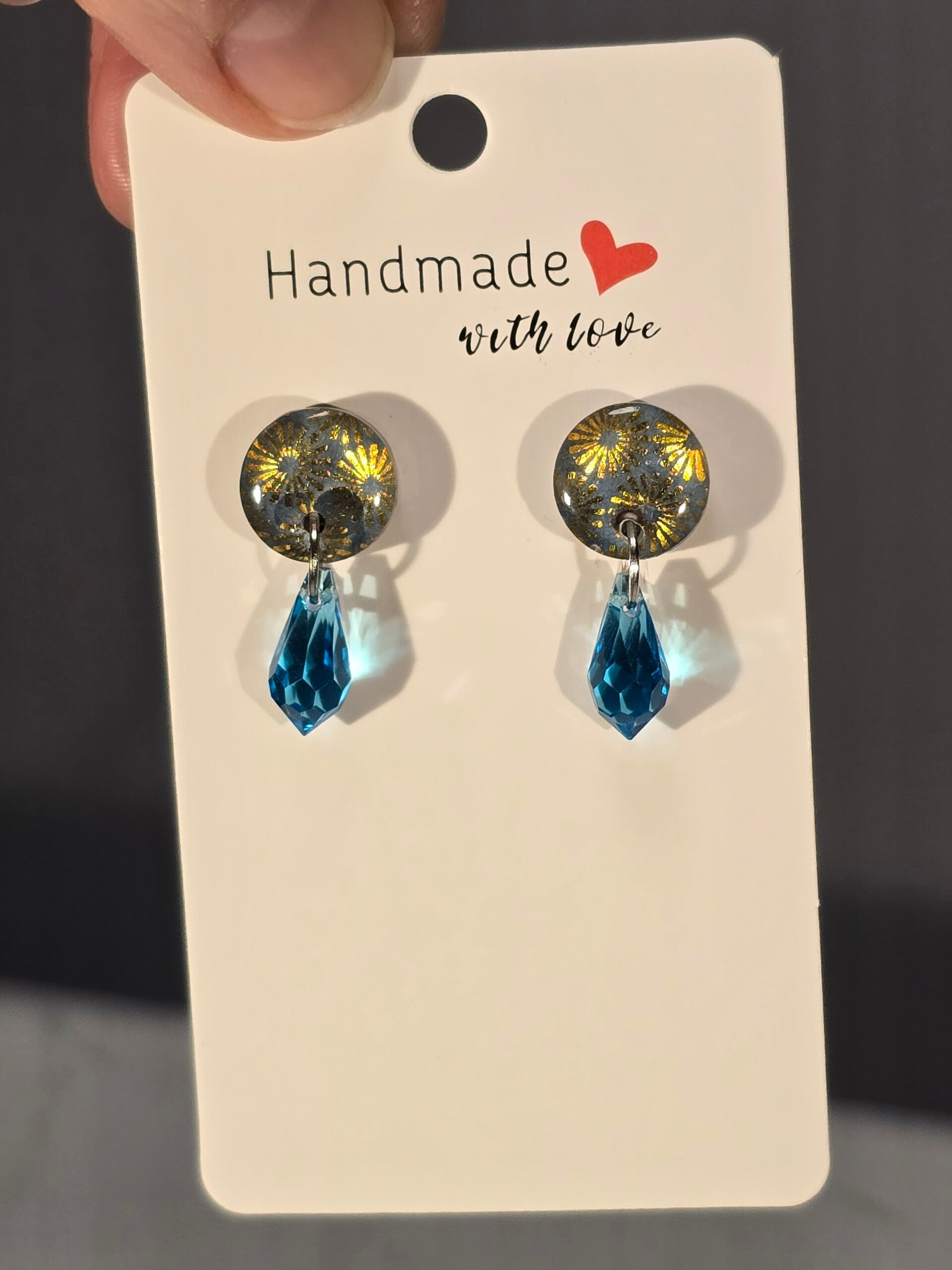 Boucles d'oreilles courtes + goutte