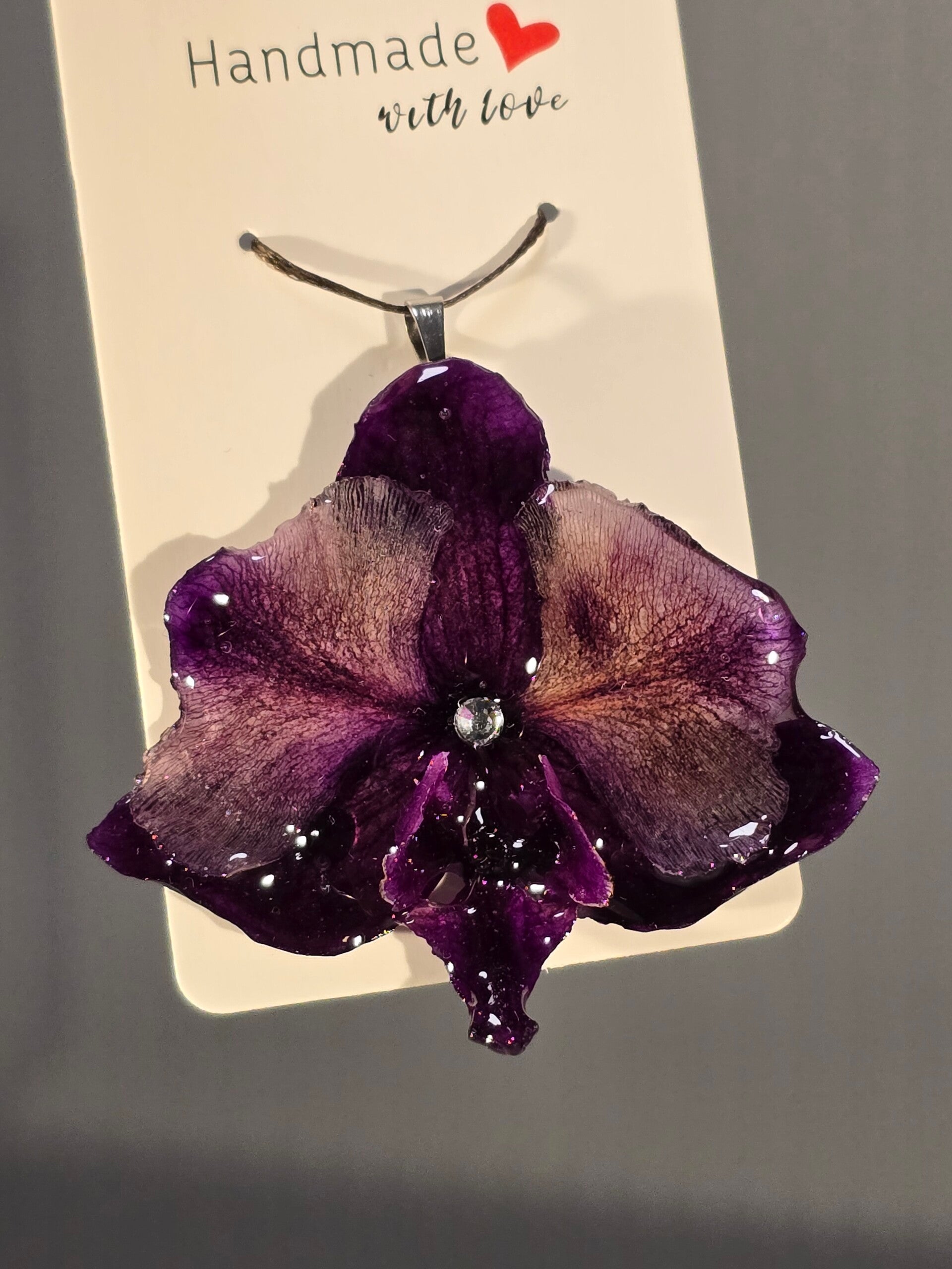 Pendentif pensée pourpre