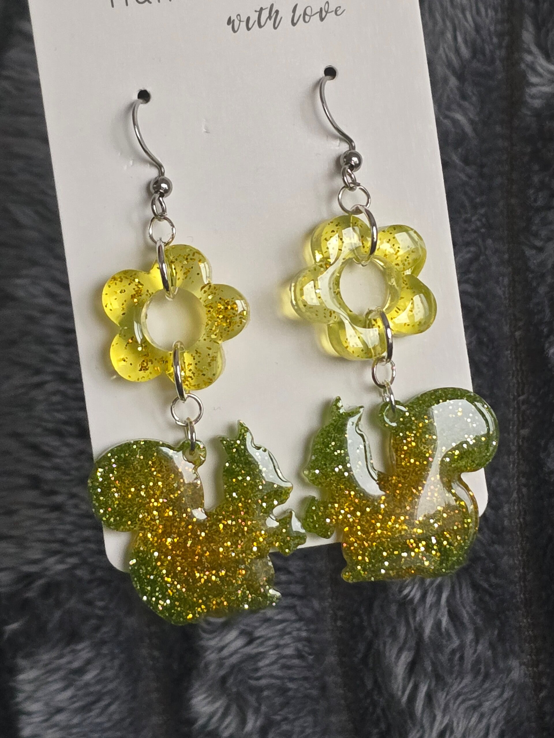 Boucles d'oreilles écureuil