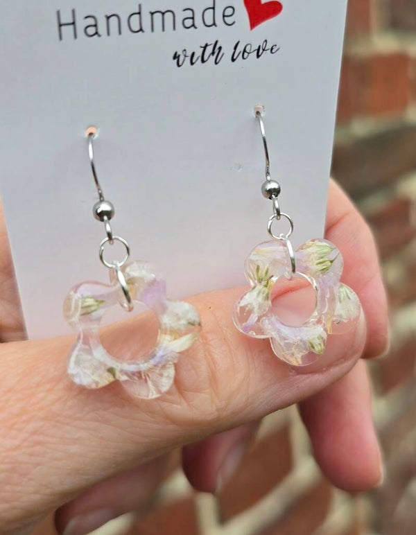 Boucles d'oreilles petites fleurs