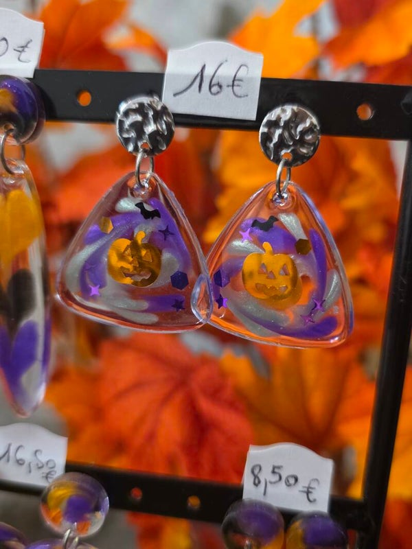 Boucles d'oreilles automne/halloween