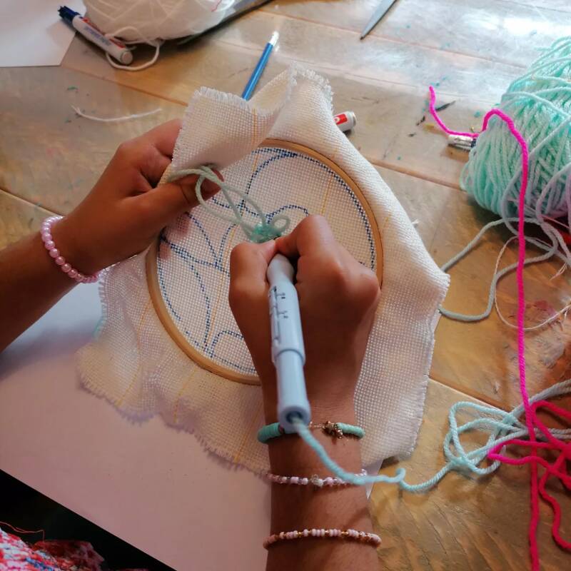 Workshop hand tufted op BSO en Kinderfeestjes