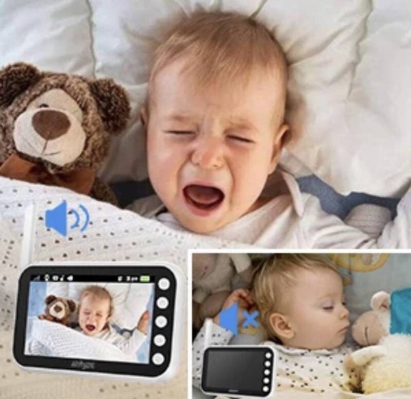 Baby video monitor with two cameras
