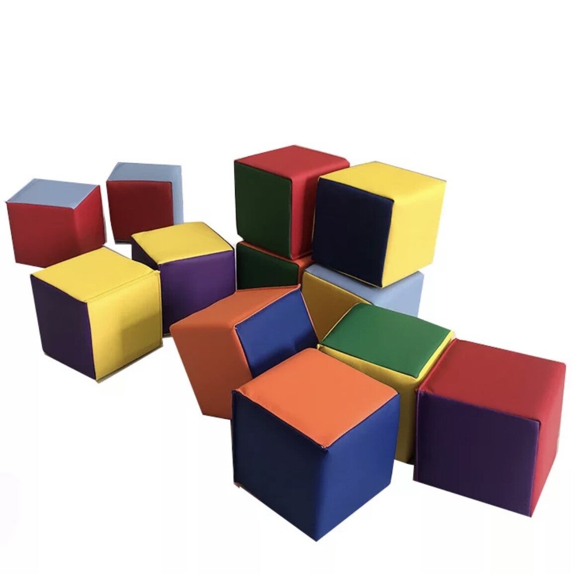 Soft foam cubes