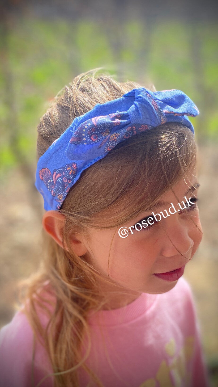 Blue floral band
