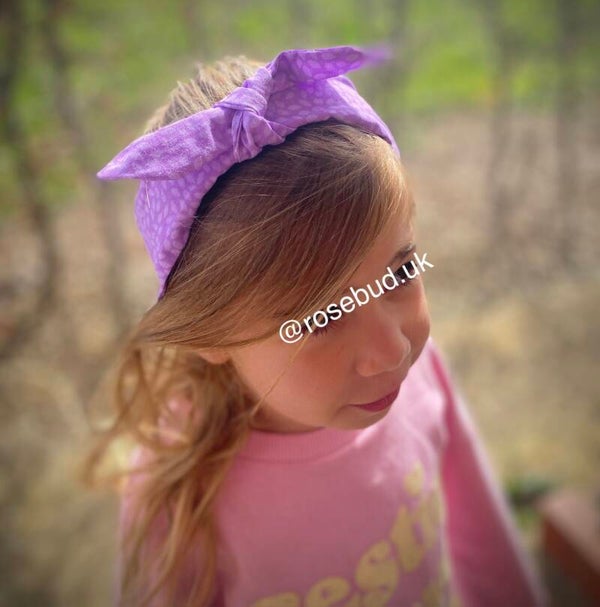 Purple bow band