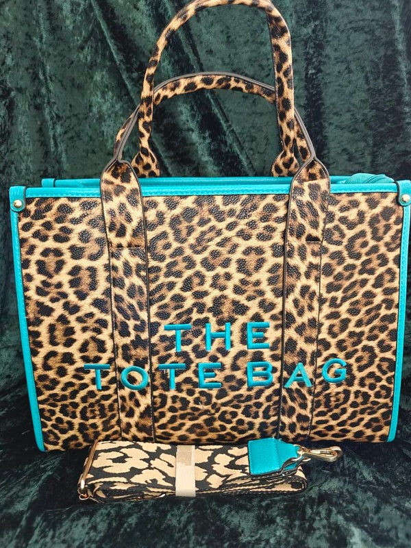 tote bag panter met streep groot
