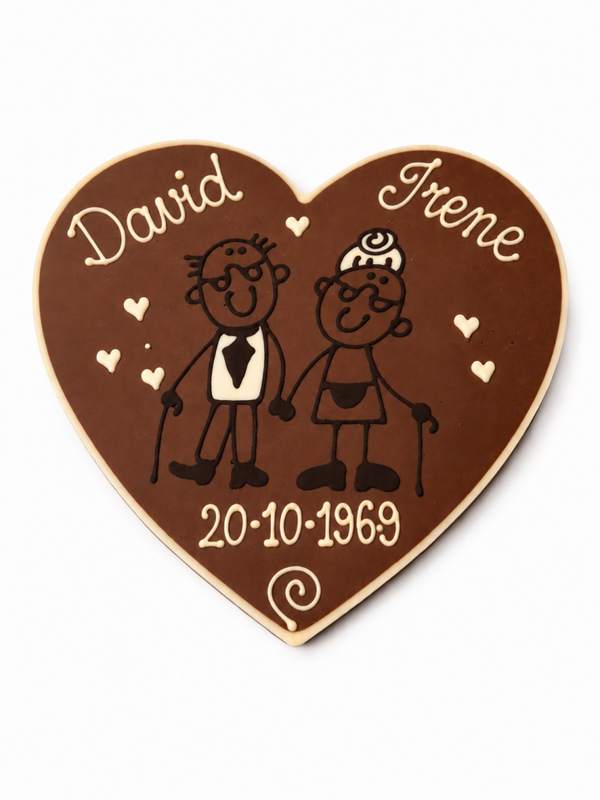 Gepersonaliseerd Chocolade Bruidshart