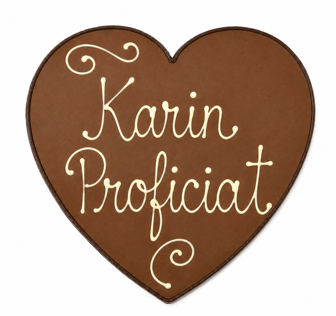 Chocolade Hart met Eigen Tekst