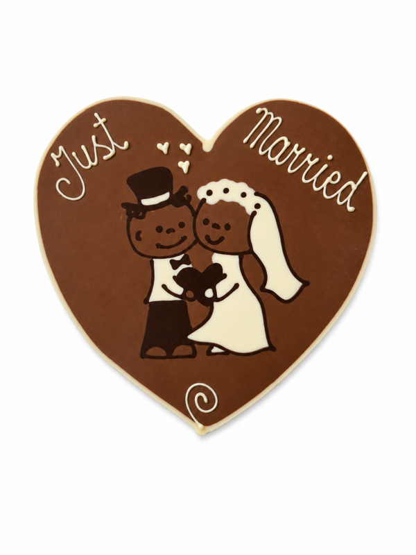Chocolade Bruidshart  Just Married