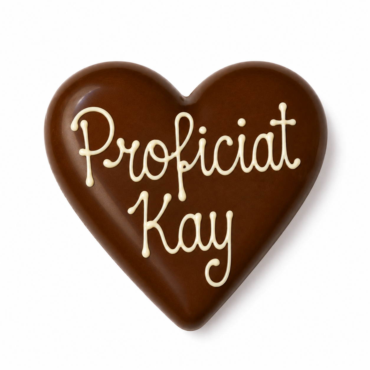 Chocolade Hart met Eigen Tekst