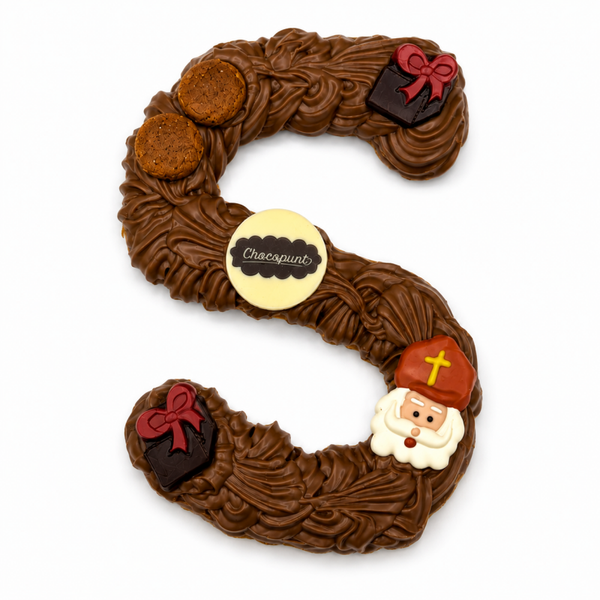 Chocoladeletter Luxe Handgespoten met Logo