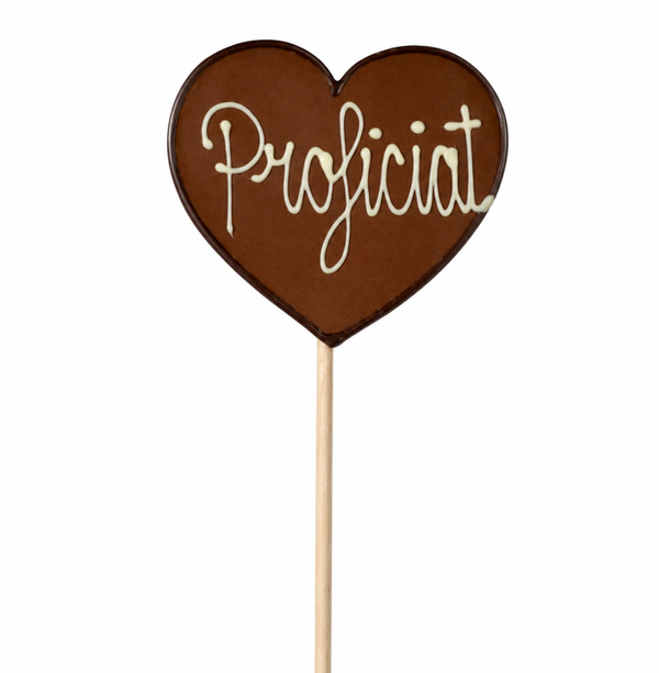 Chocolade Lolly Hart Proficiat