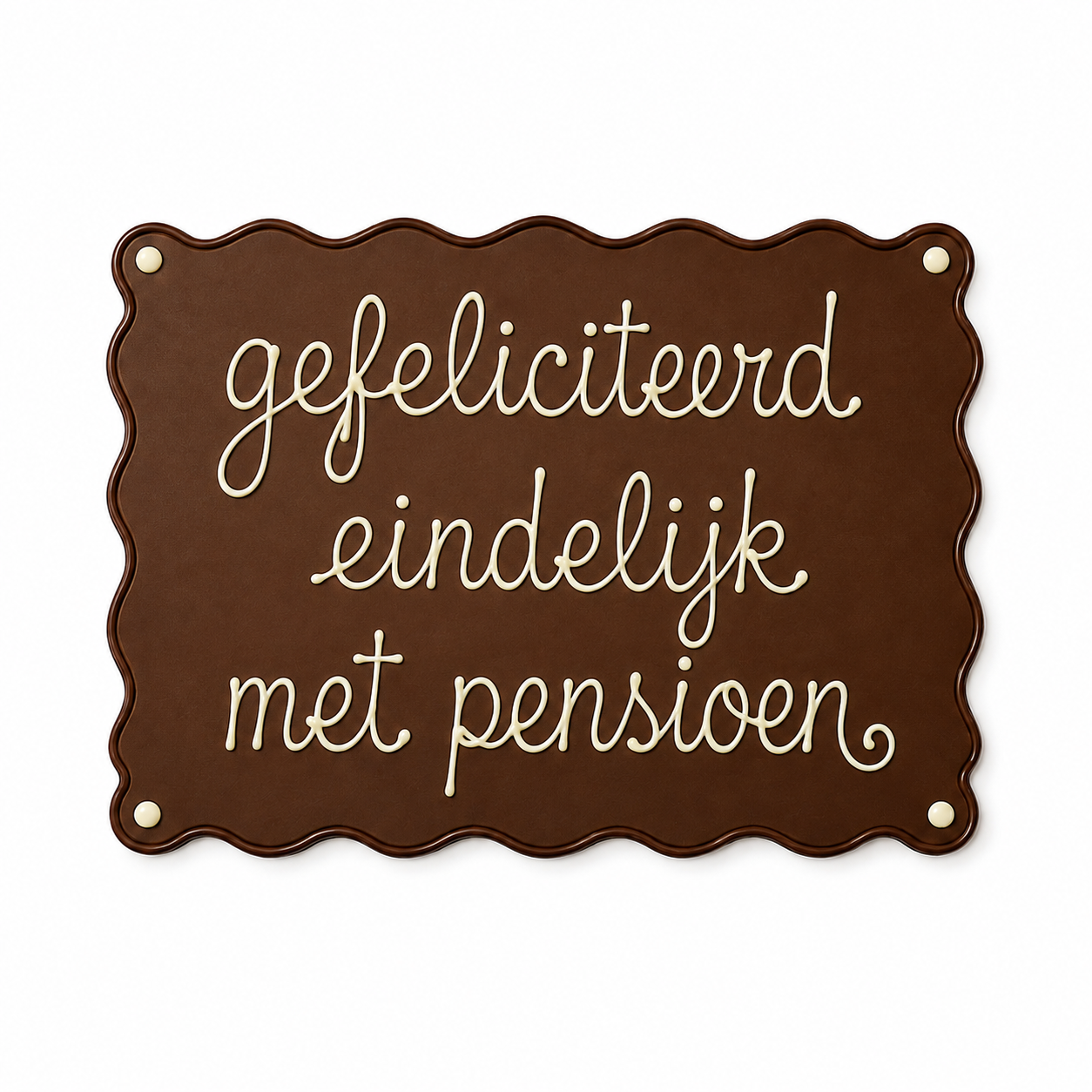 Chocolade Plaat A5 met Eigen Tekst