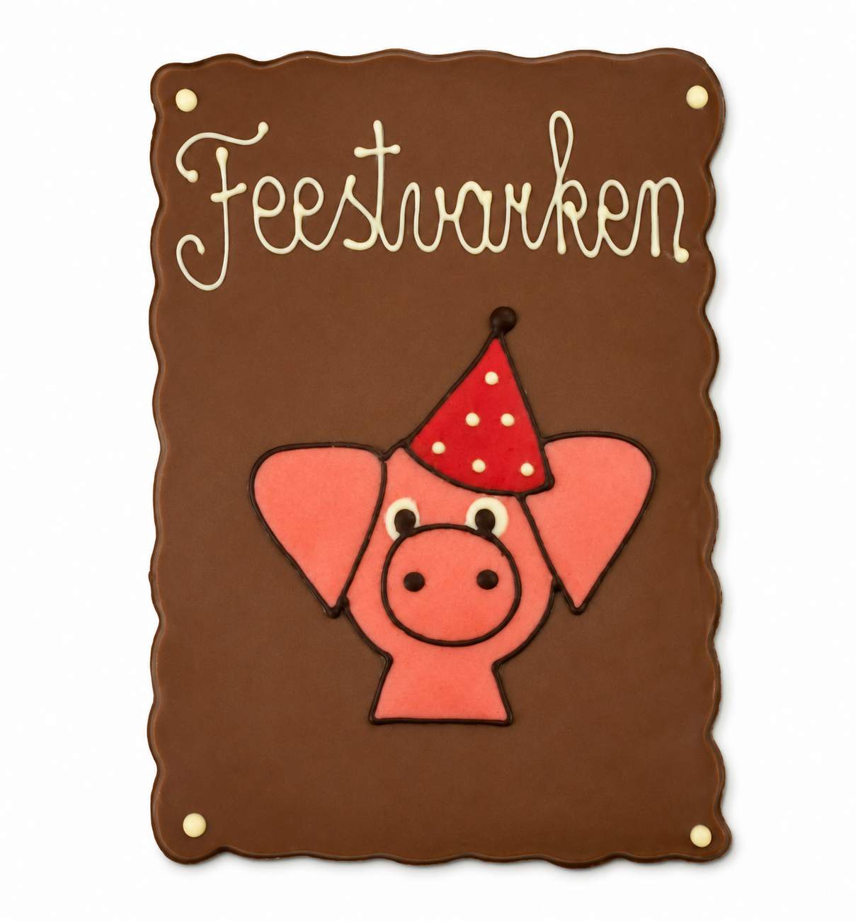 Chocolade Plaat Feestvarken