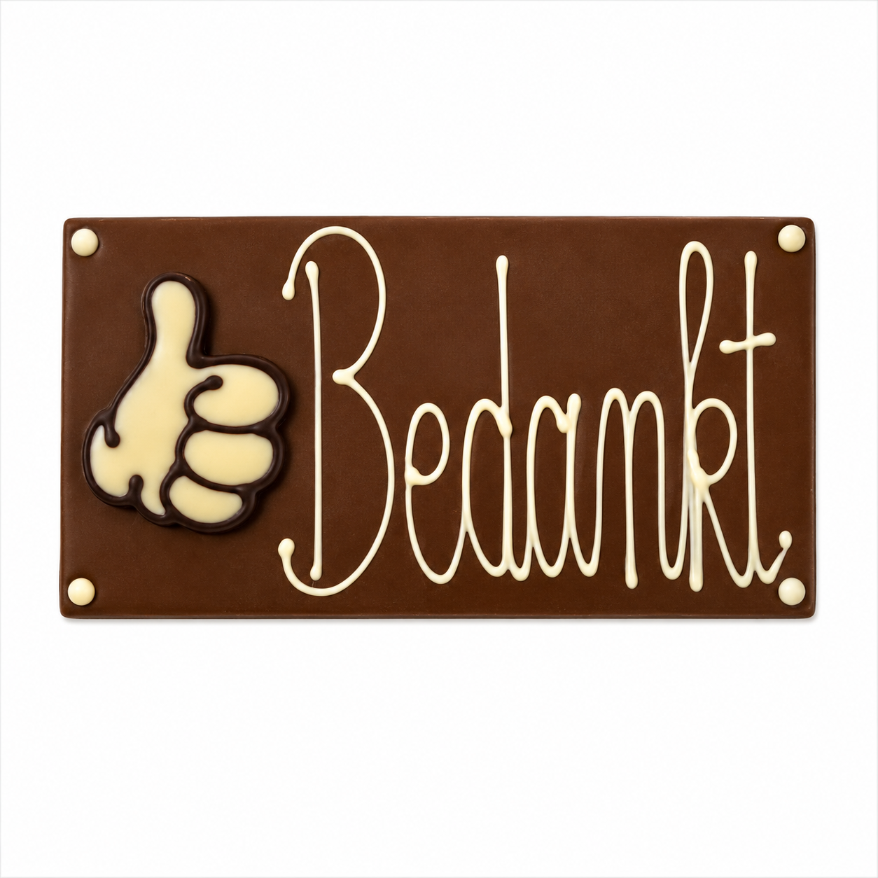Chocolade Reep Bedankt met Duim