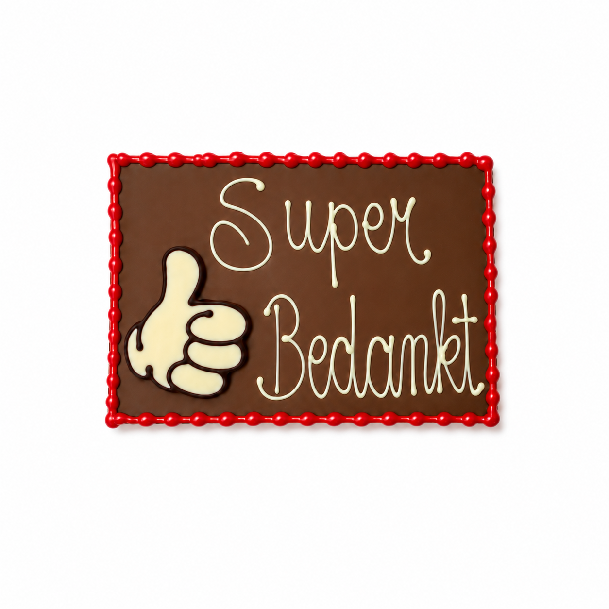 XL Chocolade Reep Bedankt Duim