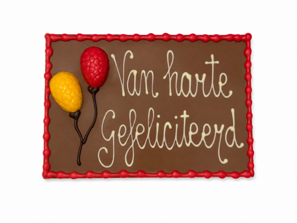 XL Chocolade Reep Gefeliciteerd
