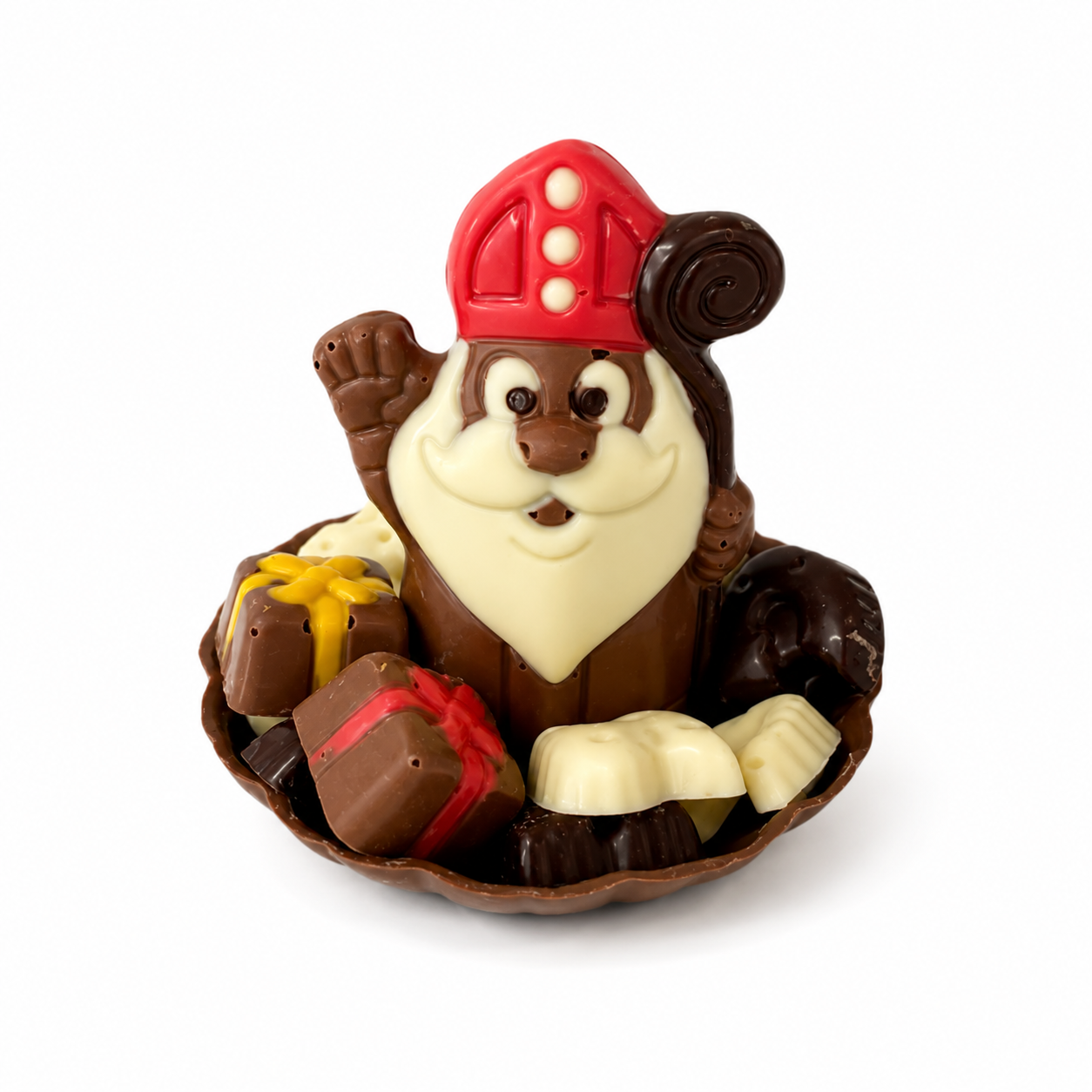 Chocolade Sinterklaas op Chocoladeschaaltje